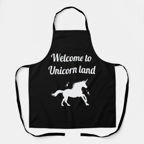 Unicorn land apron
