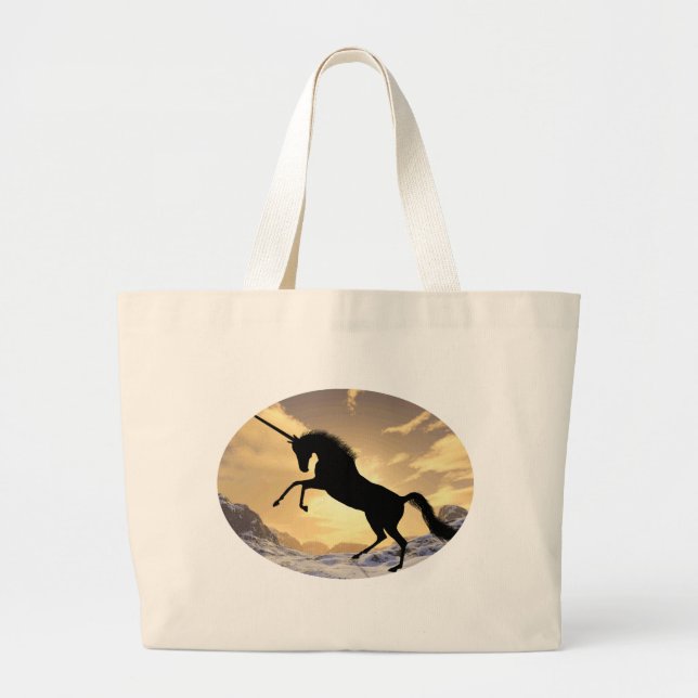 Unicorn Large Tote Bag (Front)