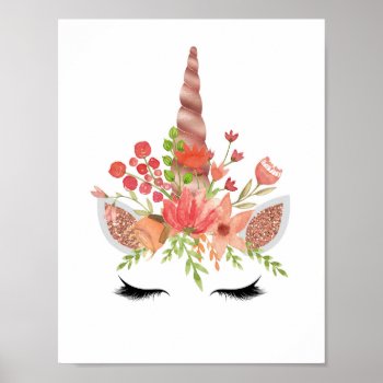 Unicorn Lashes : Poster by luckygirl12776 at Zazzle