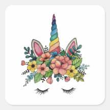 Unicorn Lashes With Rainbow Horn