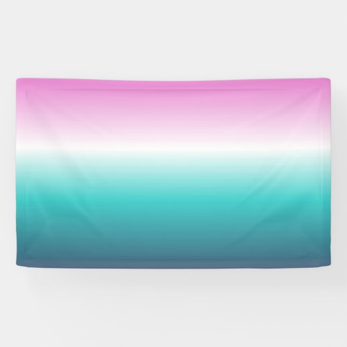 unicorn lavender teal ombre turquoise mermaid banner