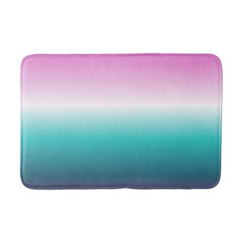 unicorn lavender teal ombre turquoise mermaid bath mat