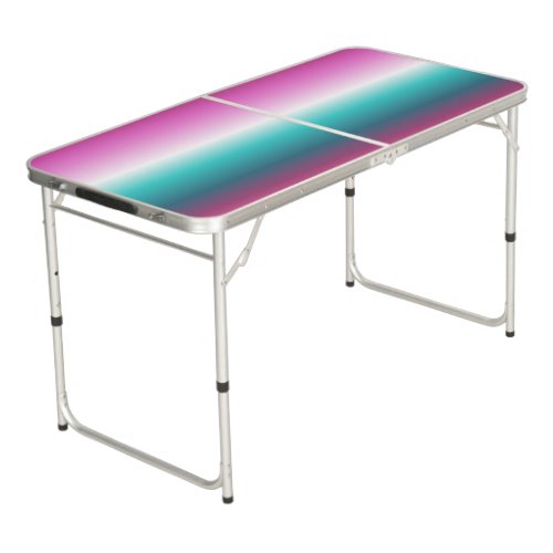 unicorn lavender teal ombre turquoise mermaid beer pong table