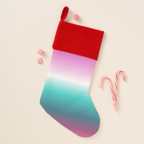 unicorn lavender teal ombre turquoise mermaid christmas stocking