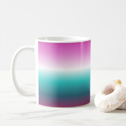 unicorn lavender teal ombre turquoise mermaid coffee mug