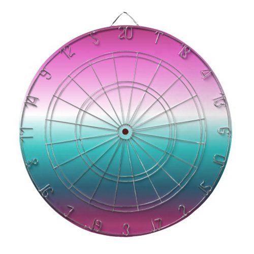 unicorn lavender teal ombre turquoise mermaid dart board