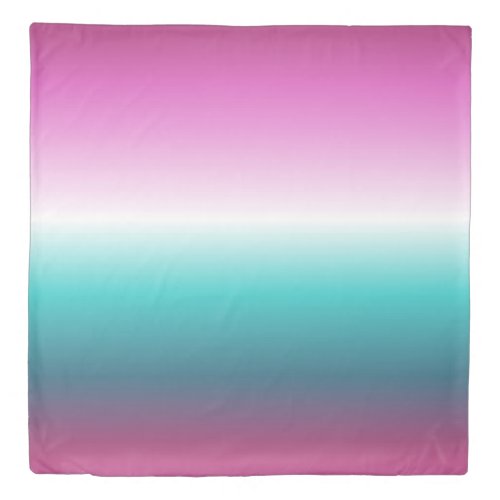 unicorn lavender teal ombre turquoise mermaid duvet cover