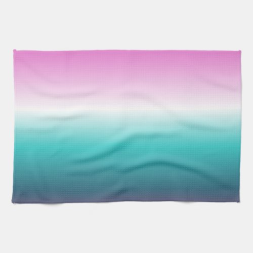 unicorn lavender teal ombre turquoise mermaid kitchen towel