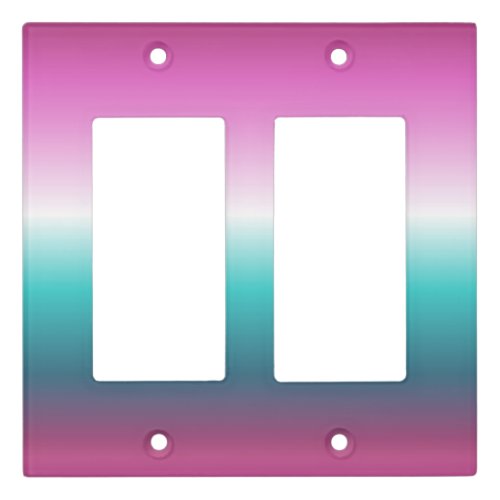 unicorn lavender teal ombre turquoise mermaid light switch cover