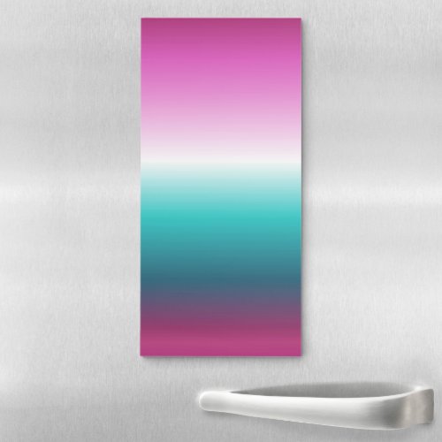 unicorn lavender teal ombre turquoise mermaid magnetic notepad