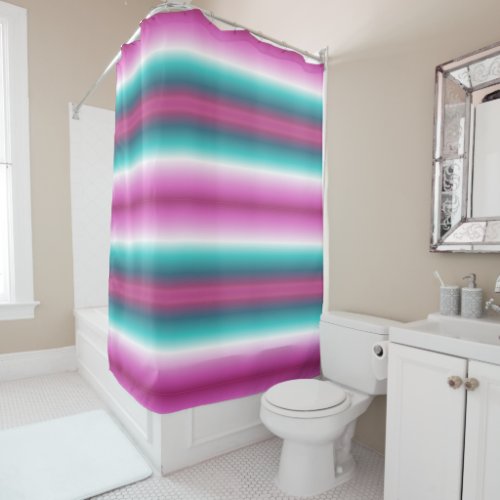 unicorn lavender teal ombre turquoise mermaid shower curtain