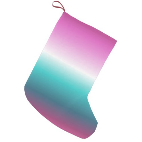 unicorn lavender teal ombre turquoise mermaid small christmas stocking