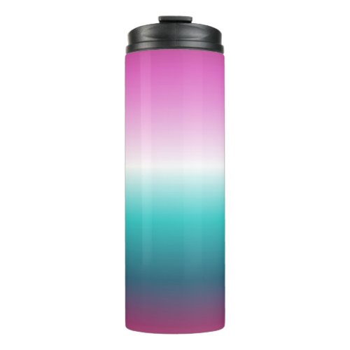 unicorn lavender teal ombre turquoise mermaid thermal tumbler