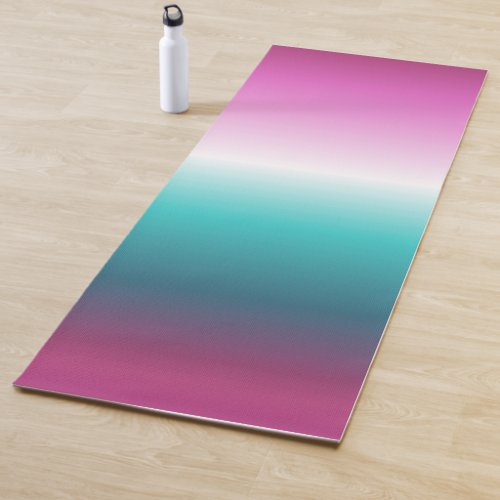 unicorn lavender teal ombre turquoise mermaid yoga mat