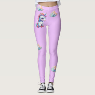 unicorn legging and clouds