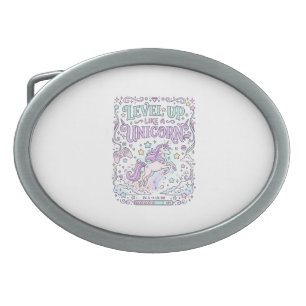 Unicorn Level Up Like a Unicorn Adorable Marketpla Belt Buckle