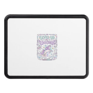 Unicorn Level Up Like a Unicorn Adorable Marketpla Hitch Cover