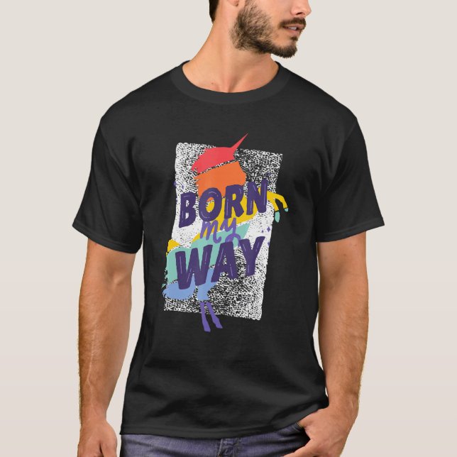 Unicorn LGBT Gay Lesbian T-Shirt (Front)