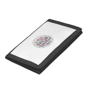 Unicorn Librarian of Magic Original Product Graphi Tri-fold Wallet