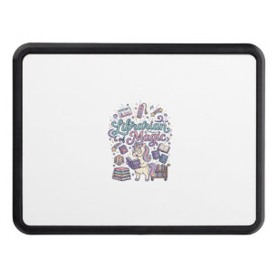 Unicorn Librarian of Magic Print Ready Apparel Gra Hitch Cover