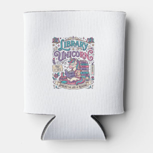 Unicorn Library Unicorn Colorful POD Artwork_1 Can Cooler