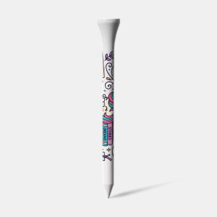 Unicorn Library Unicorn Colorful POD Artwork_1 Golf Tees
