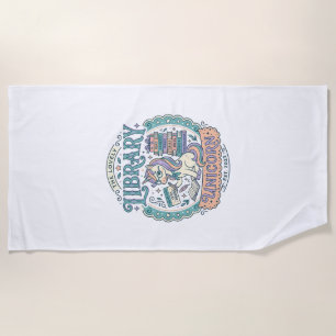 Unicorn Library Unicorn Whimsical Graphic Tee Desi Beach Towel