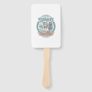 Unicorn Library Unicorn Whimsical Graphic Tee Desi Hand Fan