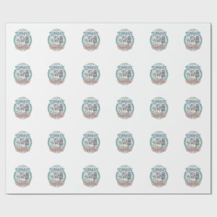 Unicorn Library Unicorn Whimsical Graphic Tee Desi Wrapping Paper