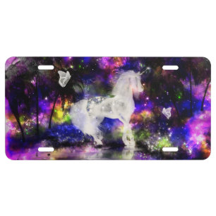 Unicorn license plate
