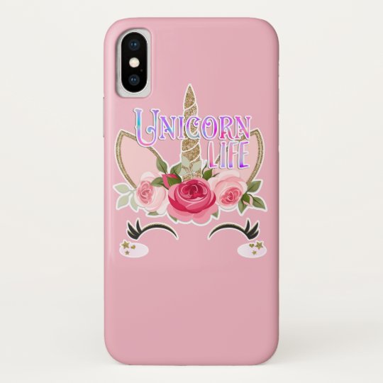 Unicorn Life Girls Modern Trendy Floral Cute Case Mate Iphone Case