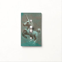 Unicorn Light Switch Cover 1 (Teal Steel)