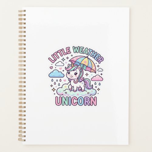 Unicorn Little Weather Unicorn Graphic Design Whit Planner