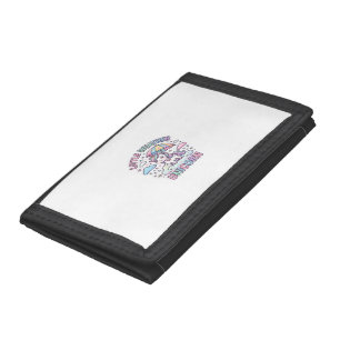 Unicorn Little Weather Unicorn Graphic Design Whit Trifold Wallet