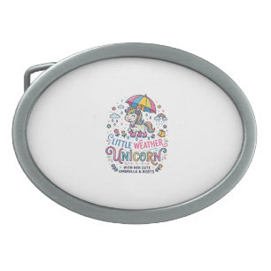 Unicorn Little Weather Unicorn Trendy Shirt Graphi Belt Buckle