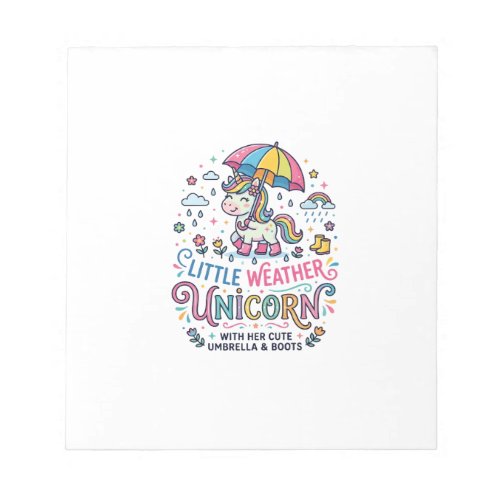 Unicorn Little Weather Unicorn Trendy Shirt Graphi Notepad