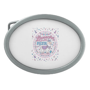 Unicorn Llamacorn Fiesta Playful Shirt Graphic_1 Belt Buckle