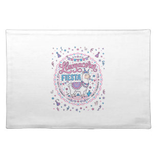 Unicorn Llamacorn Fiesta Playful Shirt Graphic_1 Cloth Placemat