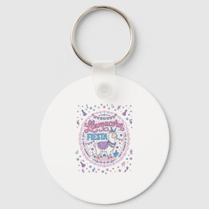 Unicorn Llamacorn Fiesta Playful Shirt Graphic_1 Keychain