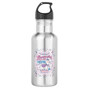 Unicorn Llamacorn Fiesta Playful Shirt Graphic_1 Stainless Steel Water Bottle
