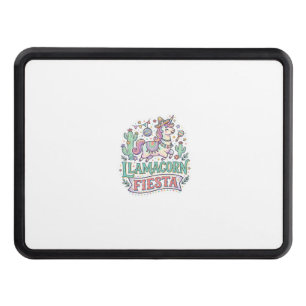 Unicorn Llamacorn Fiesta Premium Vector POD Artwor Hitch Cover