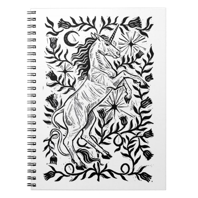 Unicorn Lore Notebook - Fantasy Unicorn Journal  (Front)