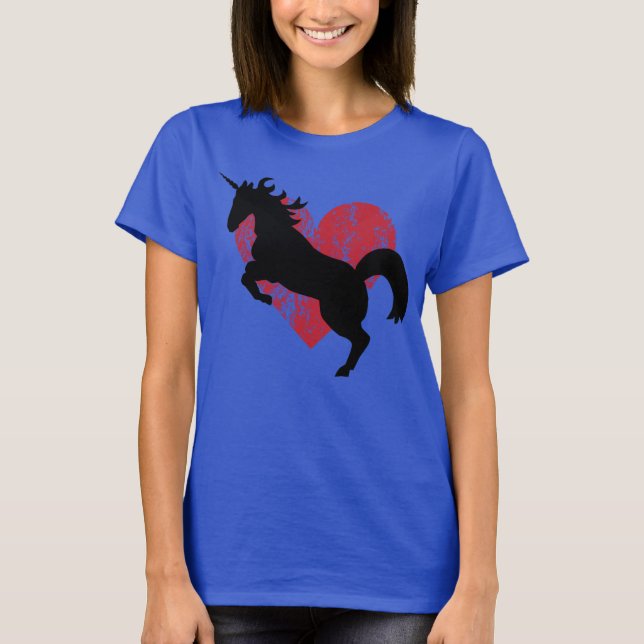 Unicorn love and tie dye coolness. T-Shirt (Front)