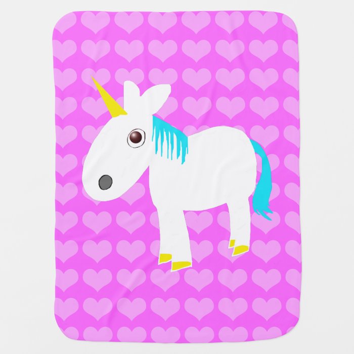 unicorn love baby blanket stroller blanket