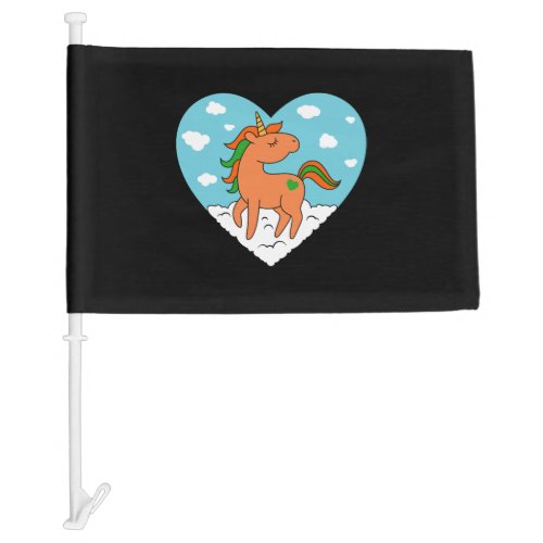 Unicorn Love            Car Flag