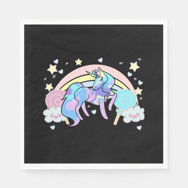 Unicorn LOVE                          Napkins (Front)