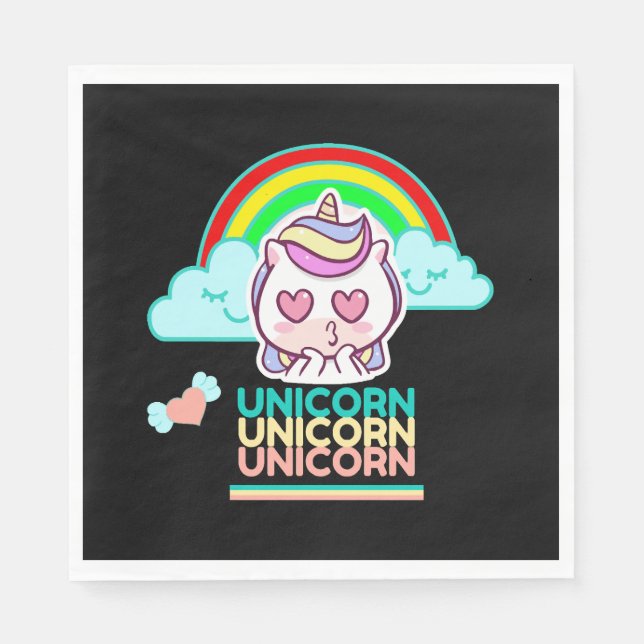 Unicorn Love          Napkins (Front)