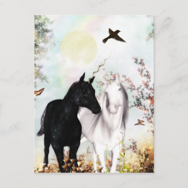 Unicorn love postcard (Front)