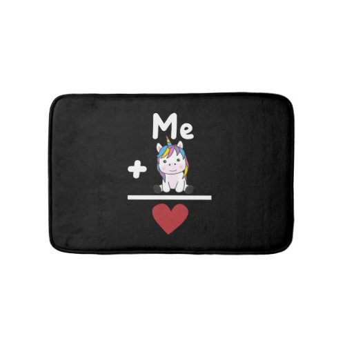 Unicorn Love Unicorn Heart Unicorns Love  Bath Mat