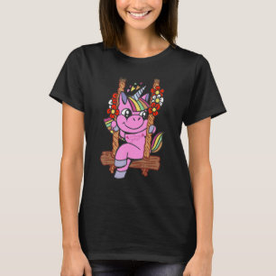 unicorn lover cute swinging T-Shirt